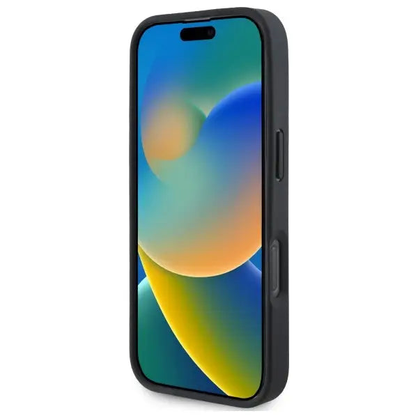 BMW Sign Leather Crossing Lines Pattern iPhone 16 Pro Max Case - Black - Cell phone cases and covers<<<HurtelXML