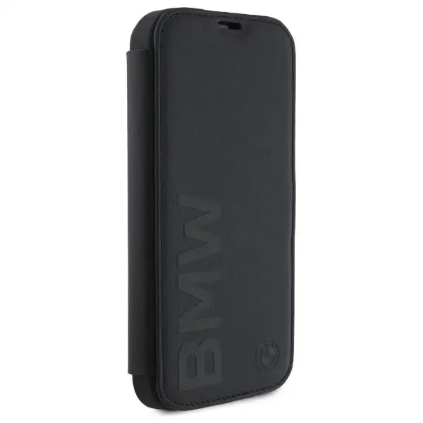 BMW Signature Leather Wordmark Case for iPhone 16 Pro Max - Black - Cell phone cases and covers<<<HurtelXML