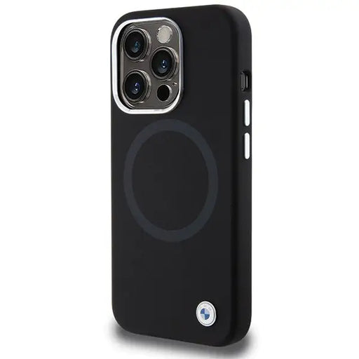 BMW Signature Liquid Silicone MagSafe case for iPhone 15 Pro Max - black - Cell phone cases and covers<<<HurtelXML