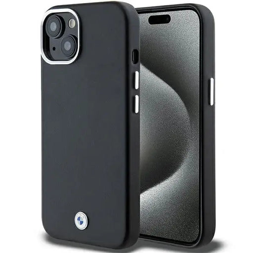 BMW Signature Wrapped Metal MagSafe Case for iPhone 14/15/13 - Black - Cell phone cases and covers<<<HurtelXML