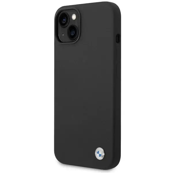 BMW Silicone Metal Logo case for iPhone 15 / 14 / 13 - black - Cell phone cases and covers<<<HurtelXML