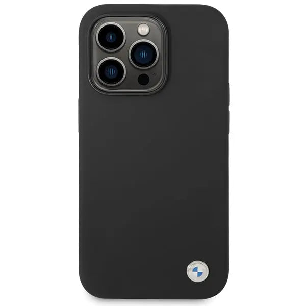 BMW Silicone Metal Logo iPhone 15 Pro Max Case - Black - Cell phone cases and covers<<<HurtelXML