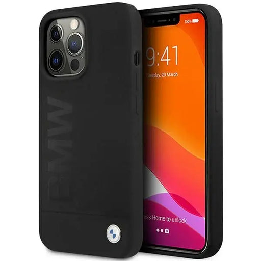 BMW Silicone Signature Logo Case for iPhone 13 Pro / iPhone 13 - Black - Cell phone cases and covers<<<HurtelXML