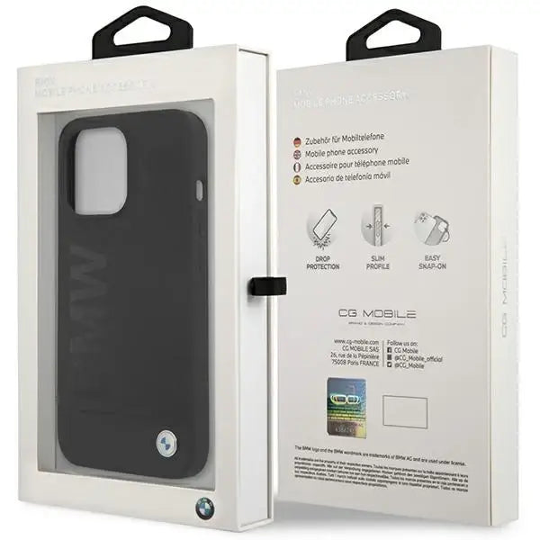 BMW Silicone Signature Logo Case for iPhone 13 Pro / iPhone 13 - Black - Cell phone cases and covers<<<HurtelXML