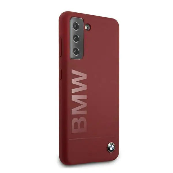 BMW Silicone Signature Logo Case for Samsung Galaxy S21+ - Red - Cell phone cases and covers<<<HurtelXML