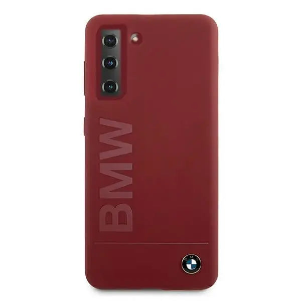 BMW Silicone Signature Logo Case for Samsung Galaxy S21+ - Red - Cell phone cases and covers<<<HurtelXML