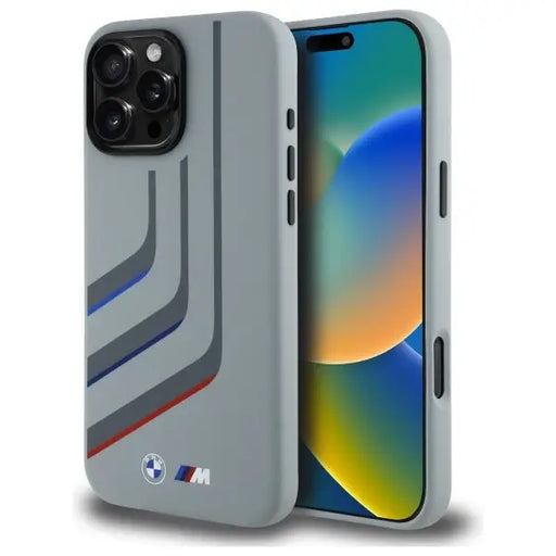 BMW Silicone Turning Lines MagSafe Case for iPhone 16 Pro Max - Gray - Cell phone cases and covers<<<HurtelXML