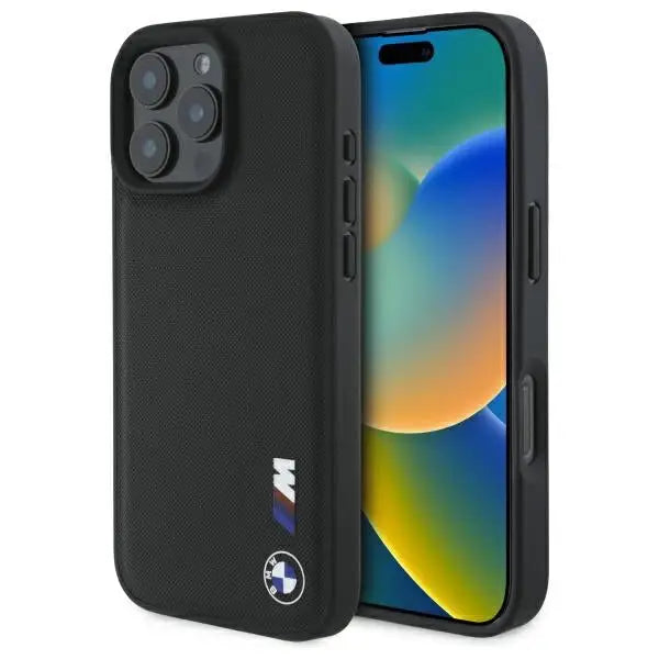 BMW Smooth Rubber Logo iPhone 16 Pro Max Case - Black - Cell phone cases and covers<<<HurtelXML