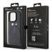 BMW Stamped Tricolor Stripe iPhone 15 Pro Case - Black - Cell phone cases and covers<<<HurtelXML