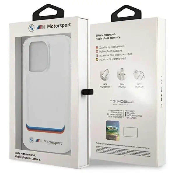 BMW Transparent Center Case for iPhone 14 Pro Max 6.7’’ - White - Cell phone cases and covers<<<HurtelXML