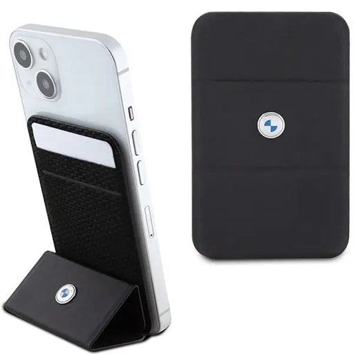 BMW Wallet Card Slot Stand Case BMWCSMRSK Case - black MagSafe Signature Collection - Cell phone cases