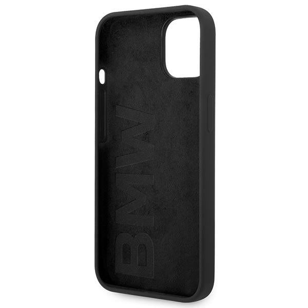 Case BMW BMHCP14MSILBK iPhone 14 Plus 6.7" black/black Silicone Metal Logo