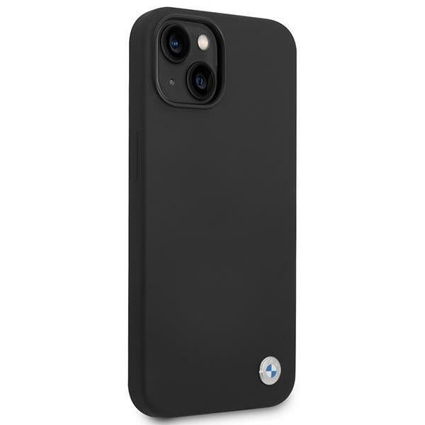 Case BMW BMHCP14MSILBK iPhone 14 Plus 6.7" black/black Silicone Metal Logo