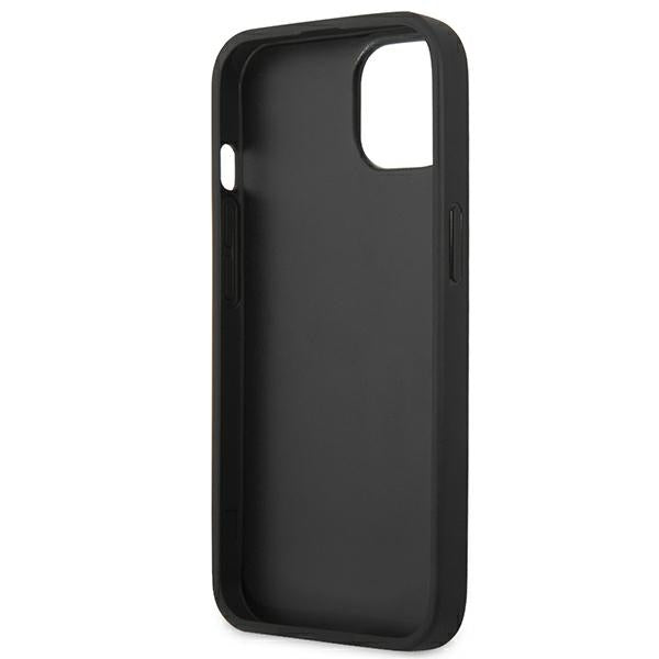 Case BMW BMHCP14MSLLBK iPhone 14 Plus 6.7 "black / black Leather Stamp