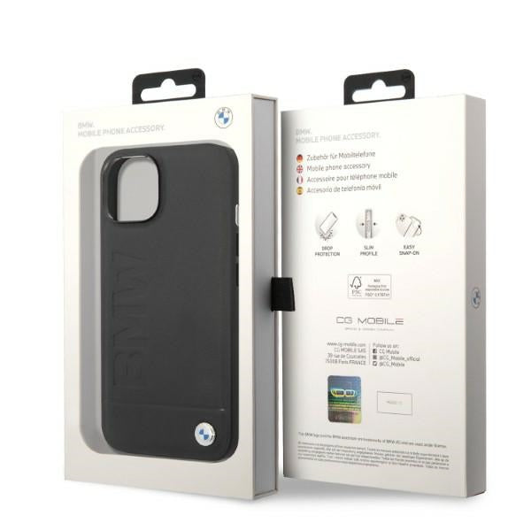 Case BMW BMHMP14SSLLBK iPhone 14 6.1 "black / black hardcase Signature Logo Imprint Magsafe