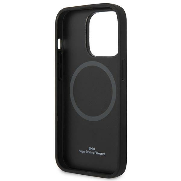 BMW Signature Logo Imprint MagSafe Case for iPhone 14 Pro Max - Black