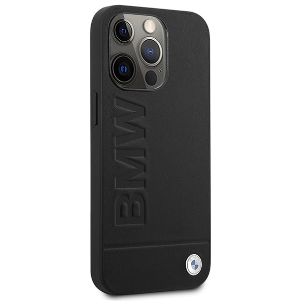 BMW Signature Logo Imprint MagSafe Case for iPhone 14 Pro Max - Black