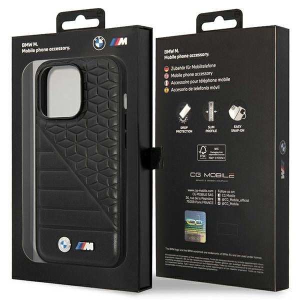 BMW Bi Pattern Case for iPhone 14 Pro 6.1" - Black