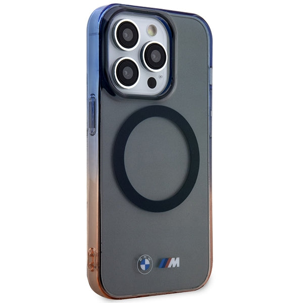 Case BMW BMHMP14LHTGE iPhone 14 Pro 6.1" grey/grey hardcase Gradient Bumper MagSafe