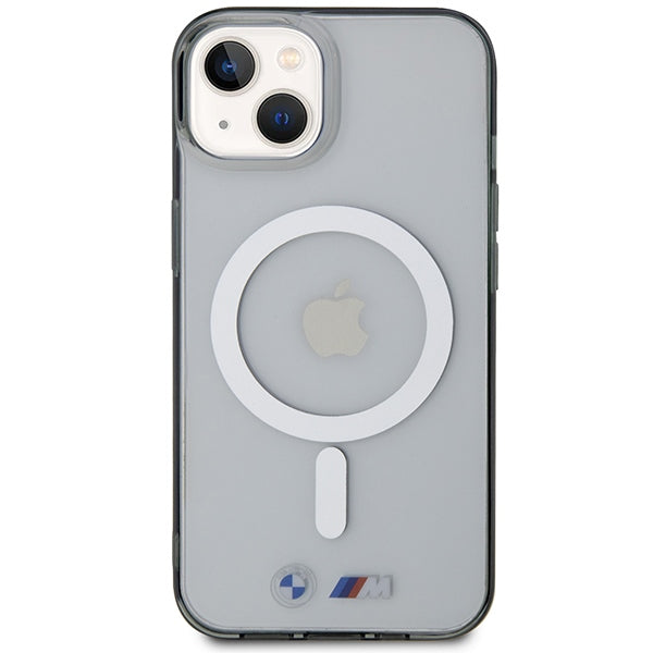 BMW BMHMP14SHCRS iPhone 14 6.1" case transparent hardcase Silver Ring MagSafe