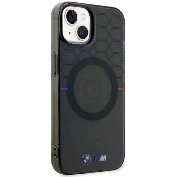 Case BMW BMHMP14SHGPK iPhone 14 6.1" grey/grey Pattern MagSafe