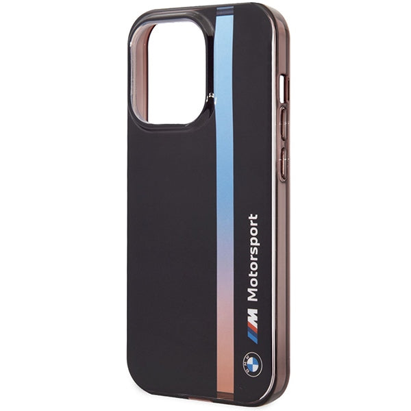 Case BMW BMHCP14X22HVGV iPhone 14 Pro Max 6.7" black/black IML Tricolor Stripe