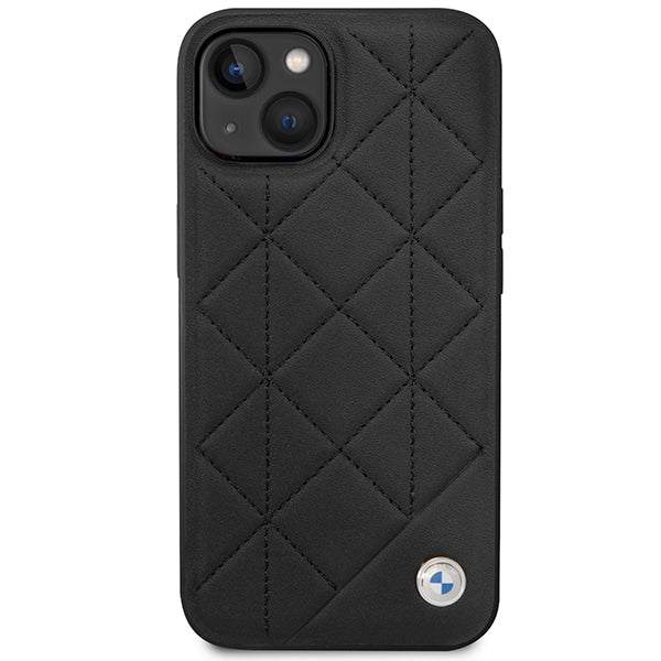 Case BMW BMHCP14S22RQDK iPhone 14 6.1" black/black Leather Quilted