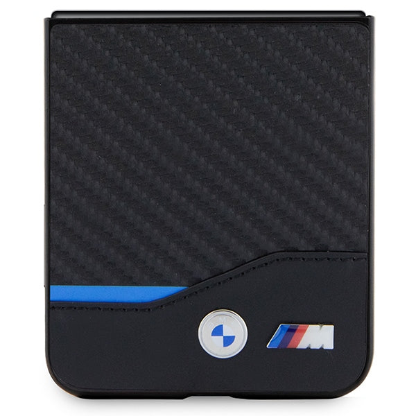 BMW Leather Carbon case for Samsung Galaxy Z Flip 5 - black