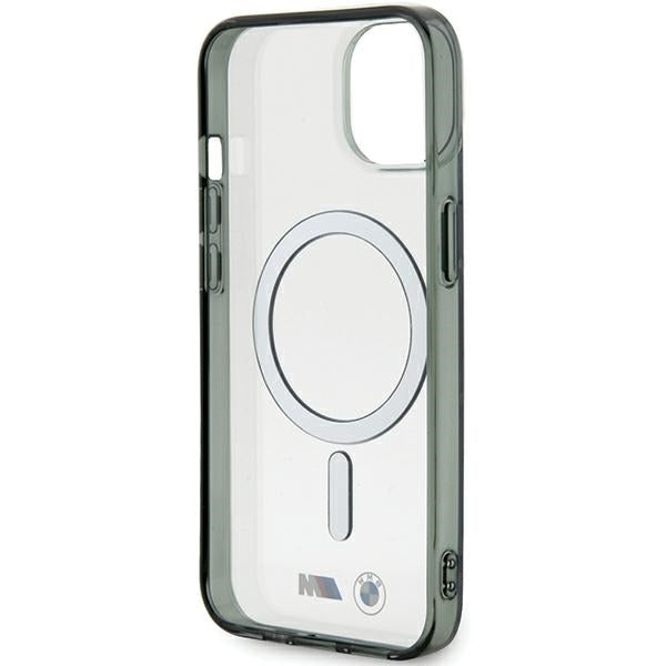 BMW Silver Ring MagSafe iPhone 15 Case - Clear