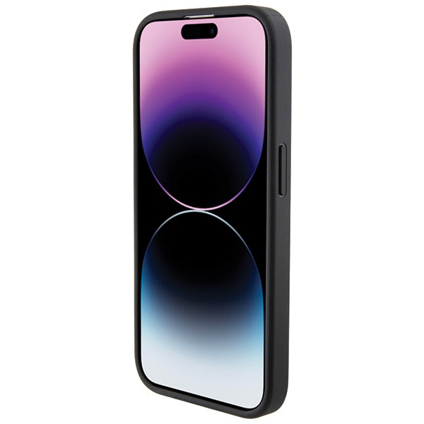 BMW Quilted Tricolor iPhone 15 Pro Case - Black