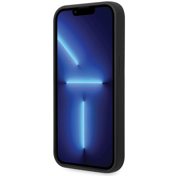BMW Silicone Pattern iPhone 15 Pro Max Case - Black