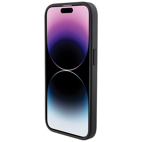 BMW Grip Stand Smooth &amp; Perforated case for iPhone 15 Pro Max - black