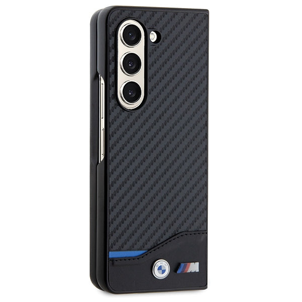 BMW Leather Carbon case for Samsung Galaxy Z Fold 5 - black