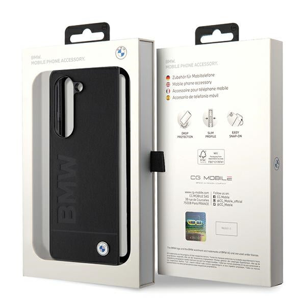 BMW Signature Logo Imprint case for Samsung Galaxy Z Fold 5 - black