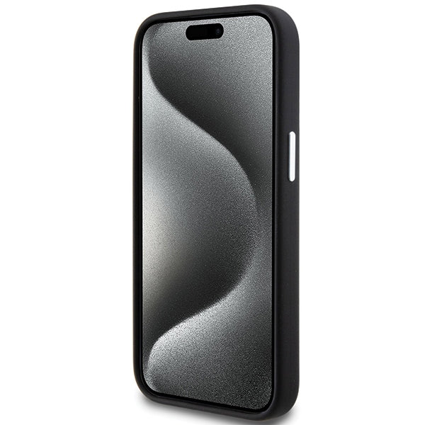 BMW Signature Liquid Silicone MagSafe case for iPhone 15 Plus - black