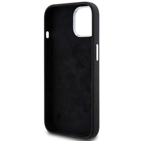 BMW Signature Liquid Silicone MagSafe case for iPhone 15 - black