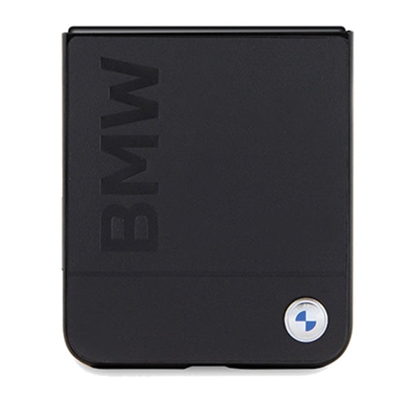 BMW Leather Hot Stamp case for Samsung Galaxy Z Flip 5 - black