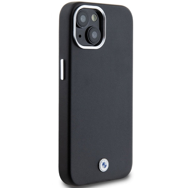 BMW Signature Wrapped Metal MagSafe Case for iPhone 14/15/13 - Black