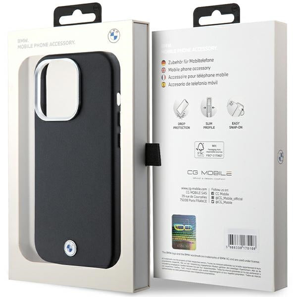 BMW Signature Wrapped Metal MagSafe case for iPhone 14 Pro Max - black