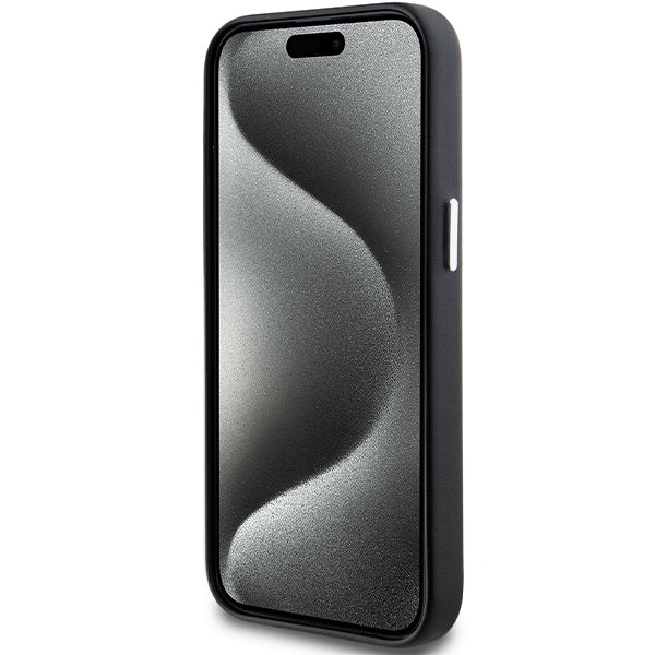 BMW Signature Wrapped Metal MagSafe case for iPhone 15 Plus / 14 Plus - black
