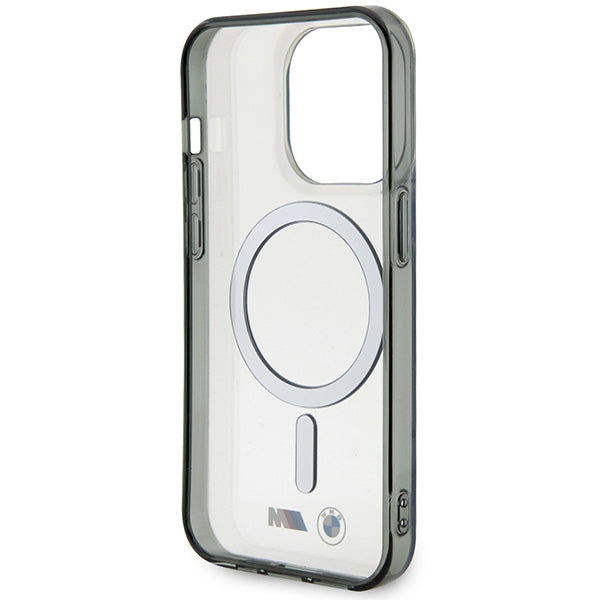 BMW Silver Ring MagSafe case for iPhone 15 Pro - transparent
