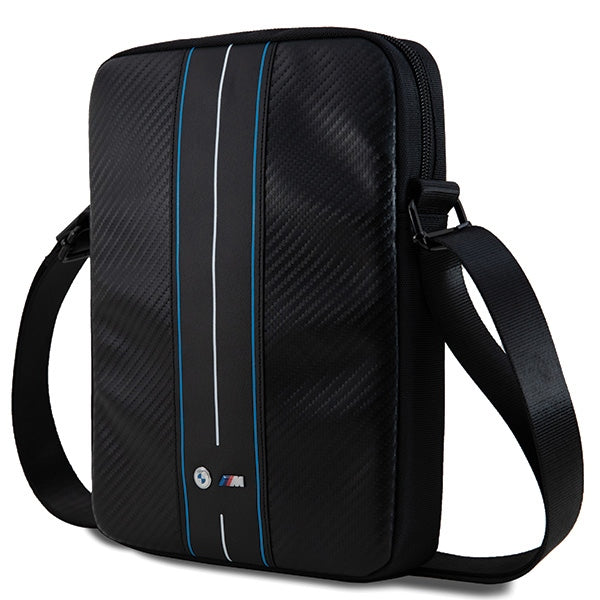 BMW Carbon &amp; Blue Stripe bag for a 10" tablet - black