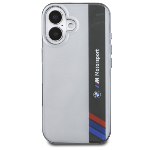 BMW Motosport IML Vertical Stripe iPhone 16 Case - Gray