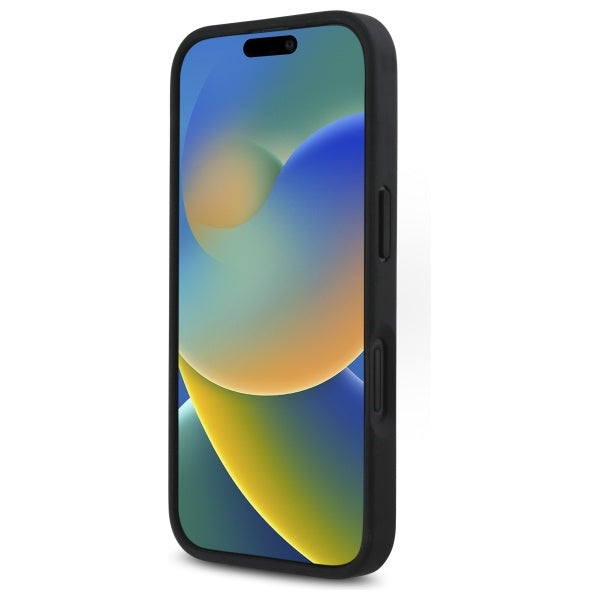 BMW M Perforated Tricolor Detail Line iPhone 16 Case - Black