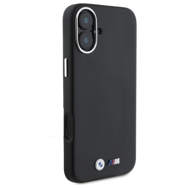 BMW M Smooth Full Wrapped Metal MagSafe Case for iPhone 16 Plus - Black