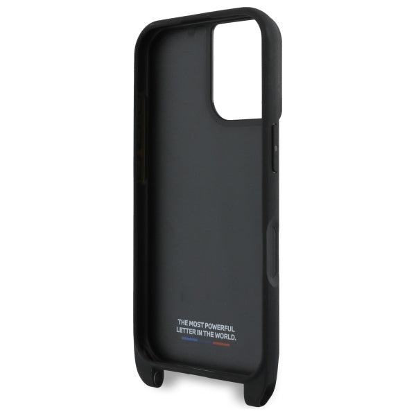 BMW M Edition Carbon Stripe &amp; Strap iPhone 16 Plus Case - Black