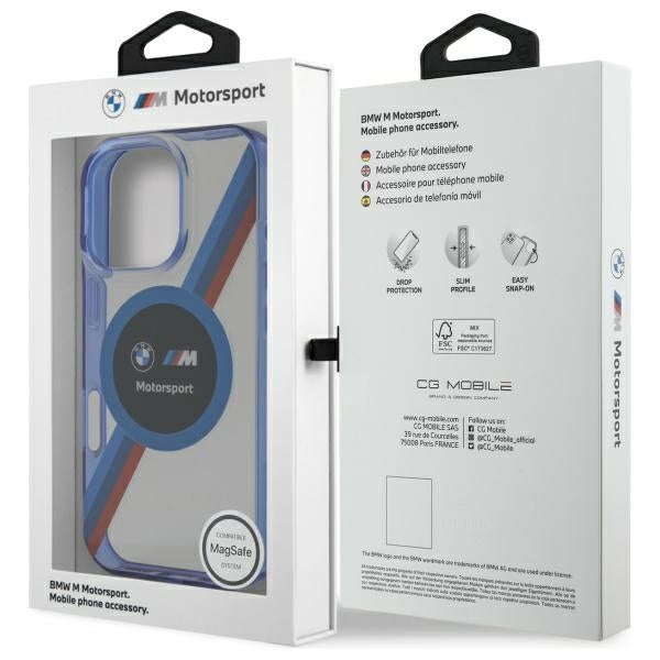 BMW BMHMP16X23HTPUT iPhone 16 Pro Max 6.9" transparent hardcase Motosport IML Circle MagSafe