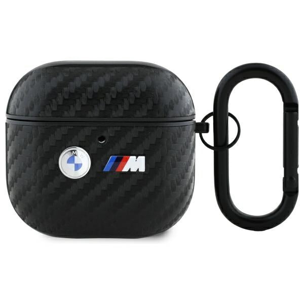 BMW Carbon Double Metal Logo case for AirPods 4 - black