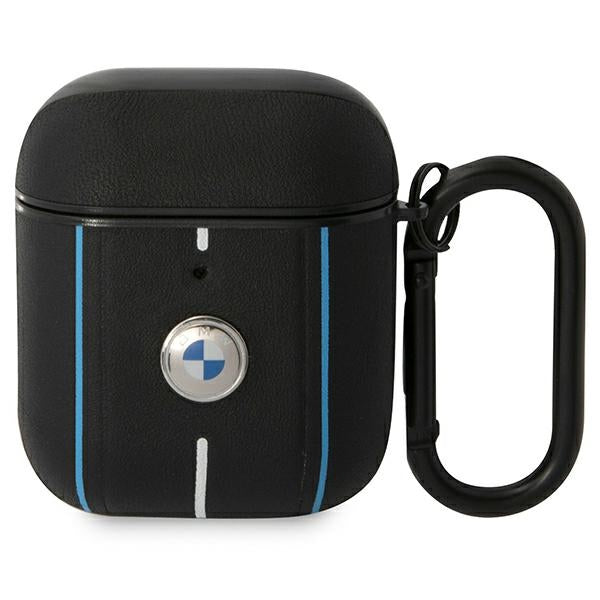 BMW Leather Color Lines Case for AirPods 1 / 2 - Black