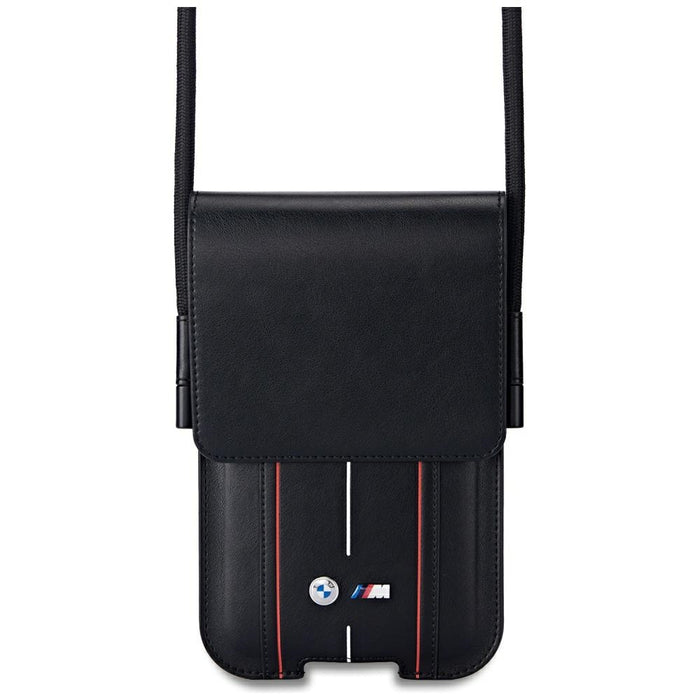 BMW Phone Pouch Red Stripes Phone Bag - Black